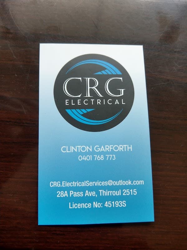 CRG Electrical Services Pty Ltd cover