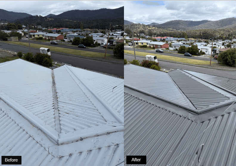 Overhead Enhance - Roof Painting Tas project 5