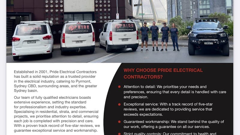 Pride Electrical Contractors project 1