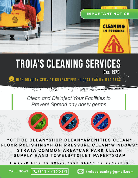 Troia's Cleaning Service project 1