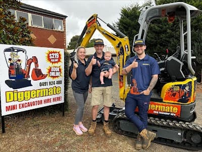 Diggermate Mini Excavator Hire Ballarat cover