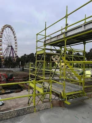 Lime Scaffolding and Safety Rail project 4