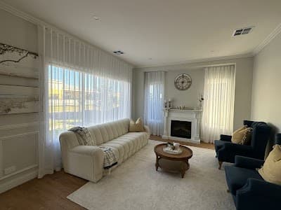 With Vogue Window Coverings & Interior Living - Epping VIC Plantation Shutters, Roller Blinds & curtains Supplier project 4